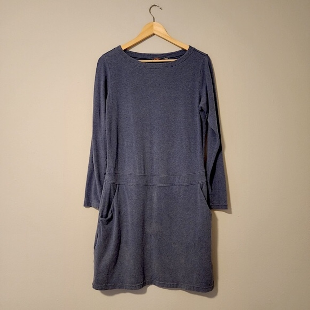 Merrell Comfy Sweater Dress with Pockets Blue Size Medium
